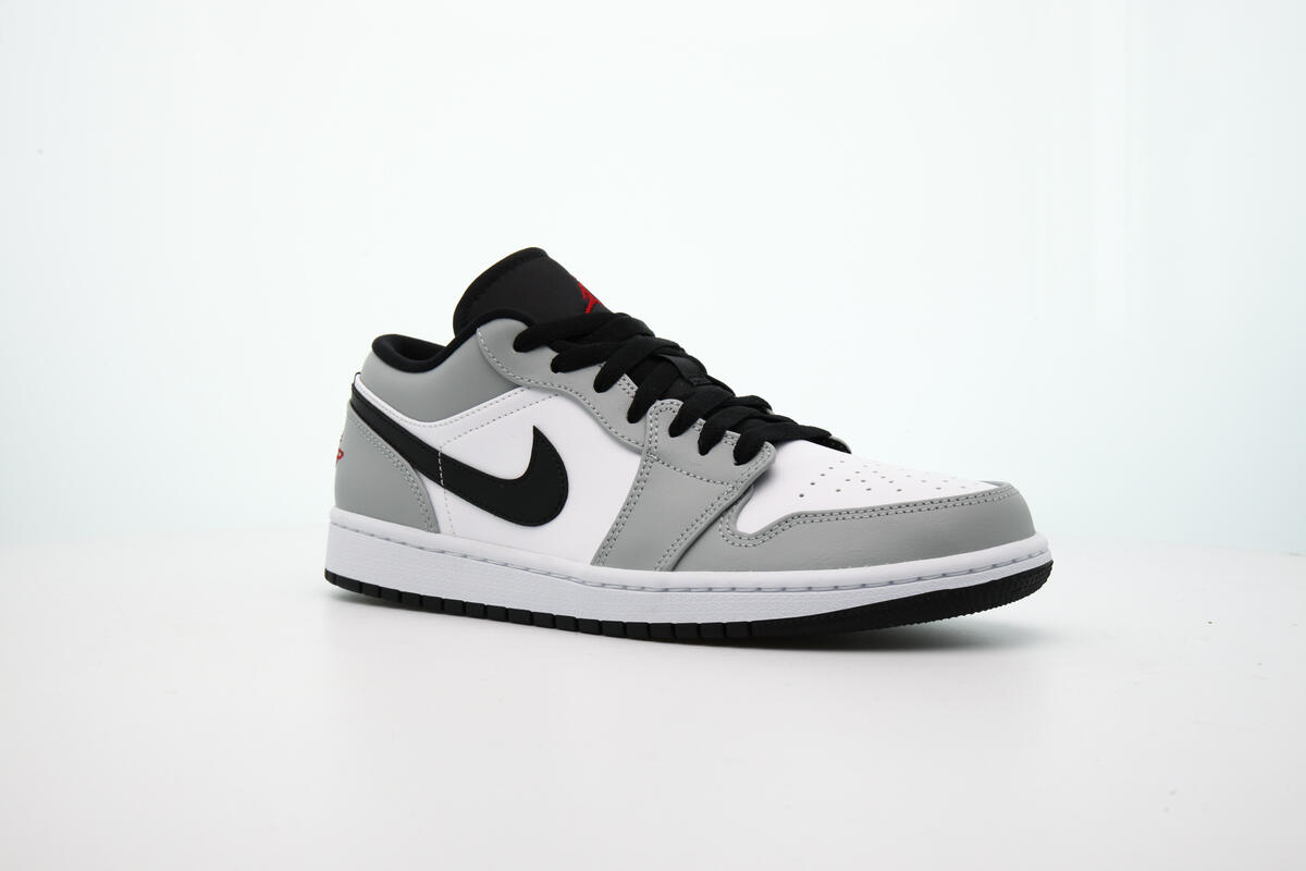 Air Jordan 1 Low Smoke Grey / Gym Red - Image 3
