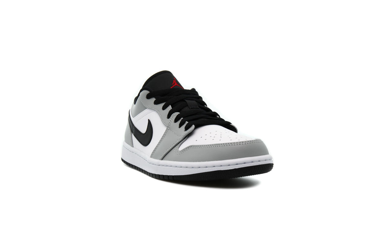 Nike Jordan 1 Low Light Smoke Grey 9 Women / Men 7.5 NEW 553558-030 Gym Red  Gray