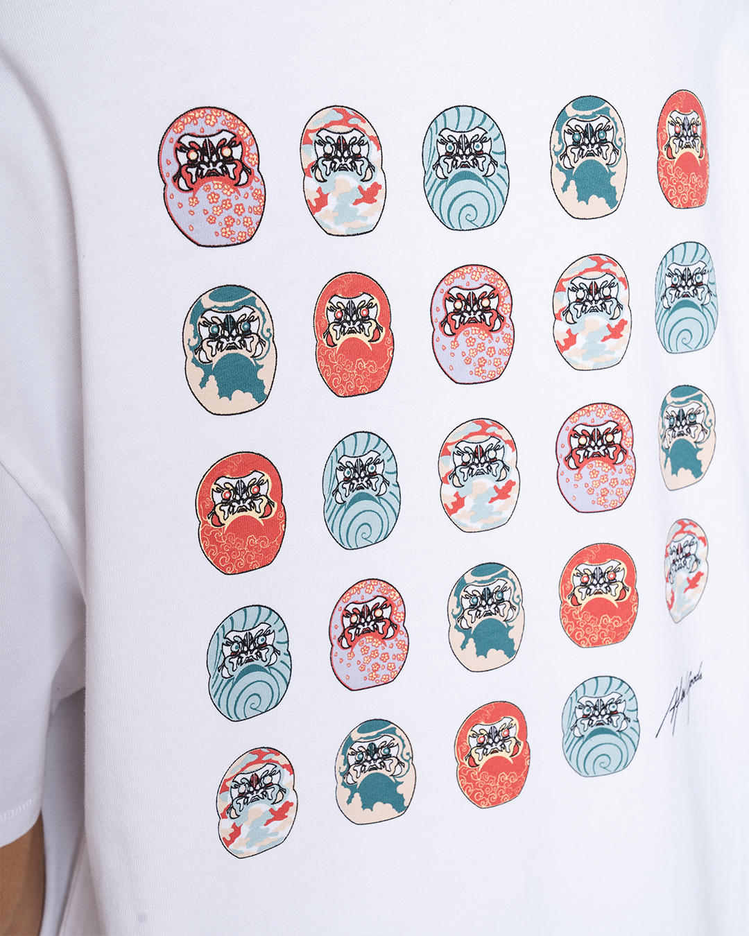 Afew Goods Daruma Diversity Tee White - Image 6