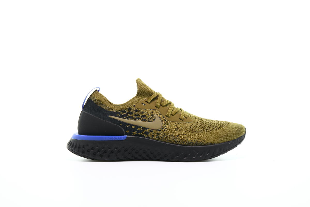 nike epic react flyknit black and gold