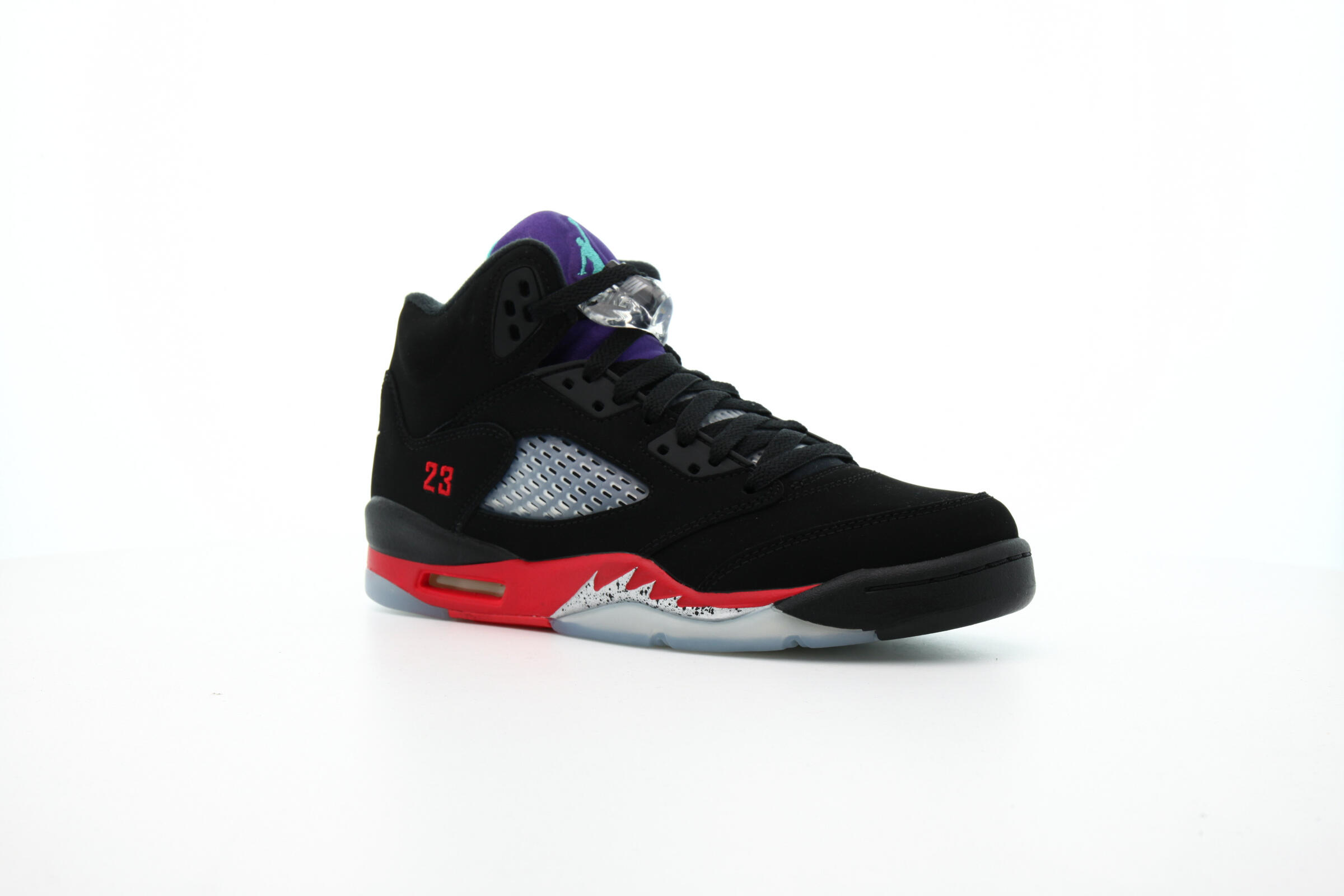 Retro Jordan 5 Red-Black-Purple-New Emerald Nike Air Jordan 5 Retro - Black / New Emerald / Fire / Grape  main image 3