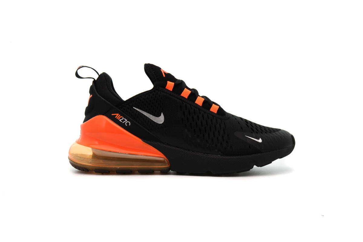 Nike Air Max 270 Black / Orange / Silver - Image 2