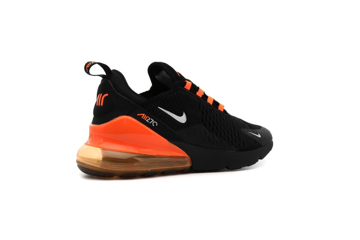 Nike Air Max 270 Black / Orange / Silver - Image 13