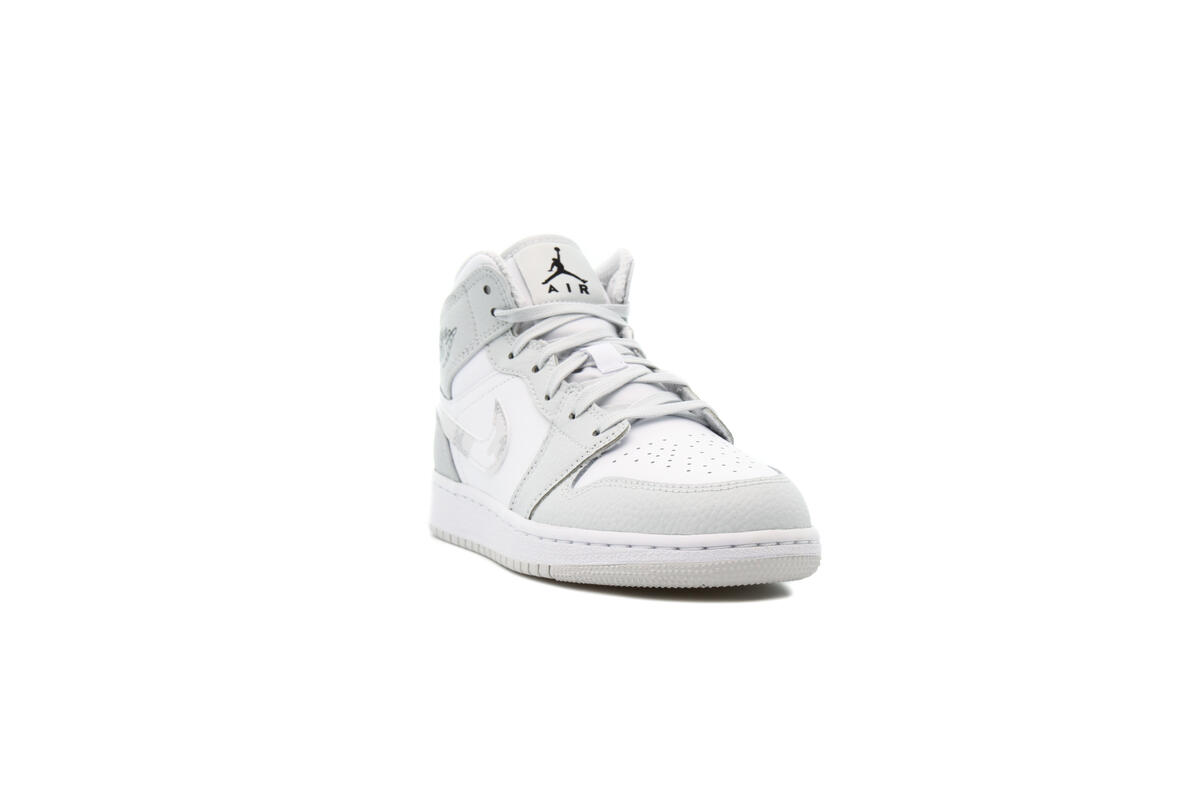 Air Jordan 1 Mid SE (GS) White - Image 4