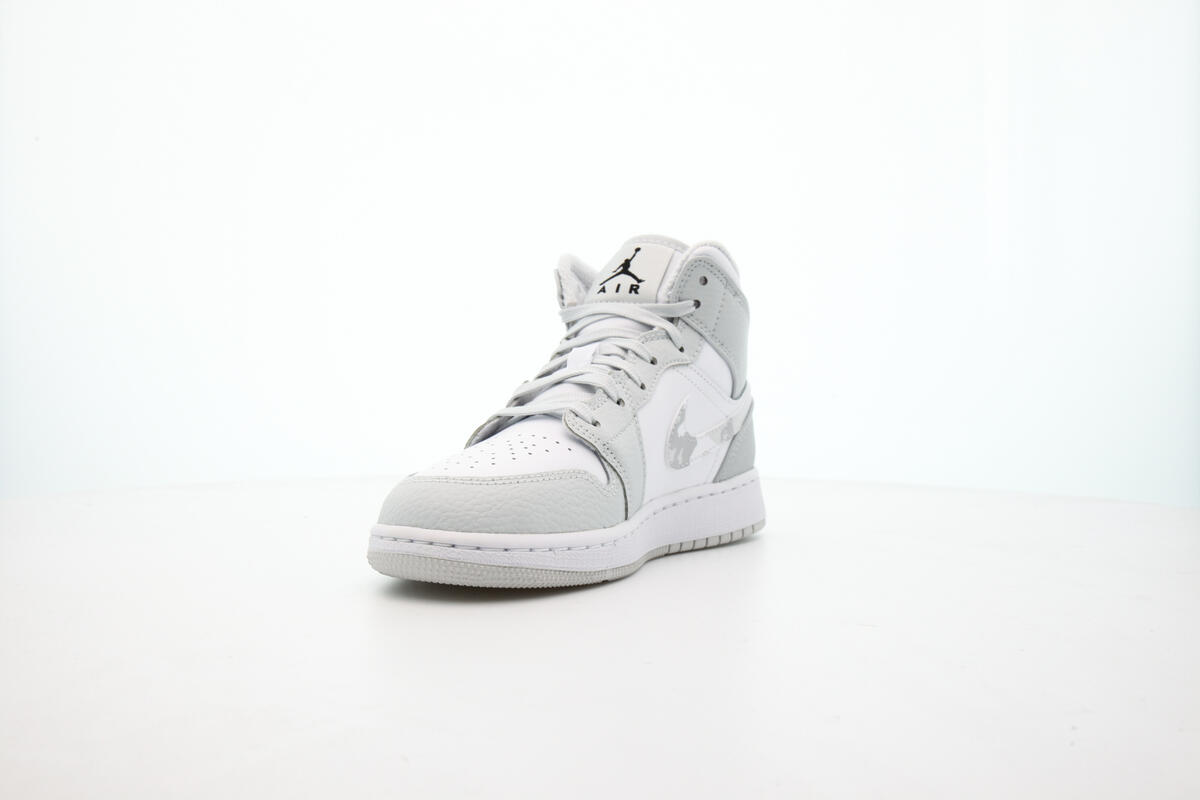Air Jordan 1 Mid SE (GS) White - Image 6