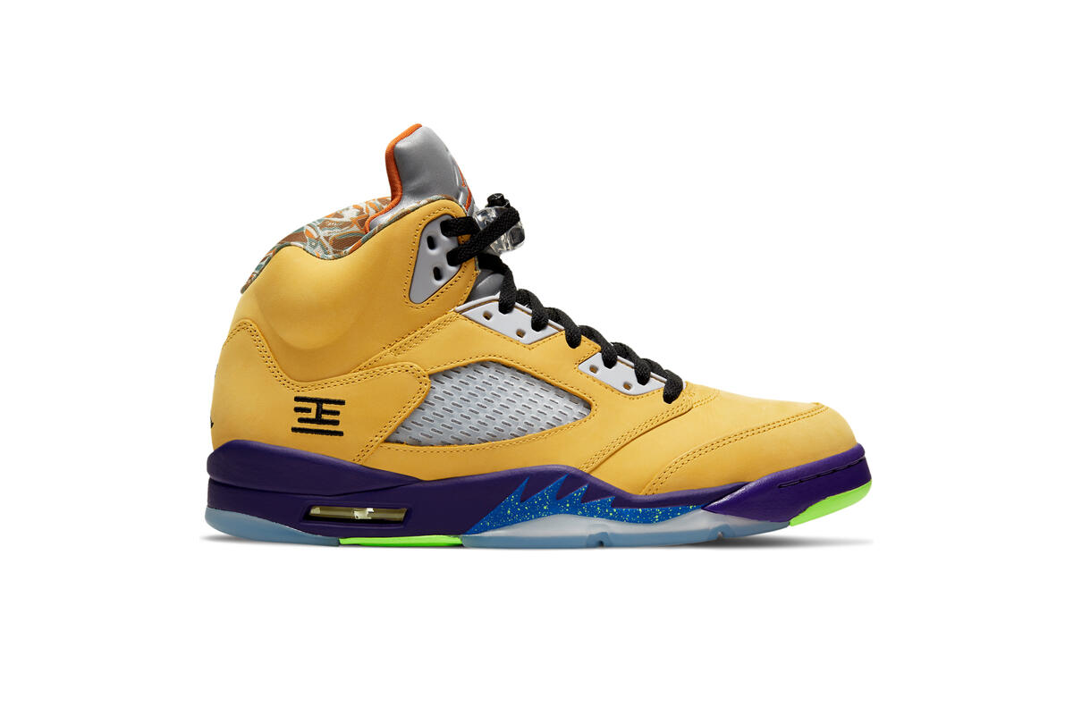 Nike Air Jordan 5 Retro SE - Varsity Maize / Solar Orange / Court Purple - Image 12