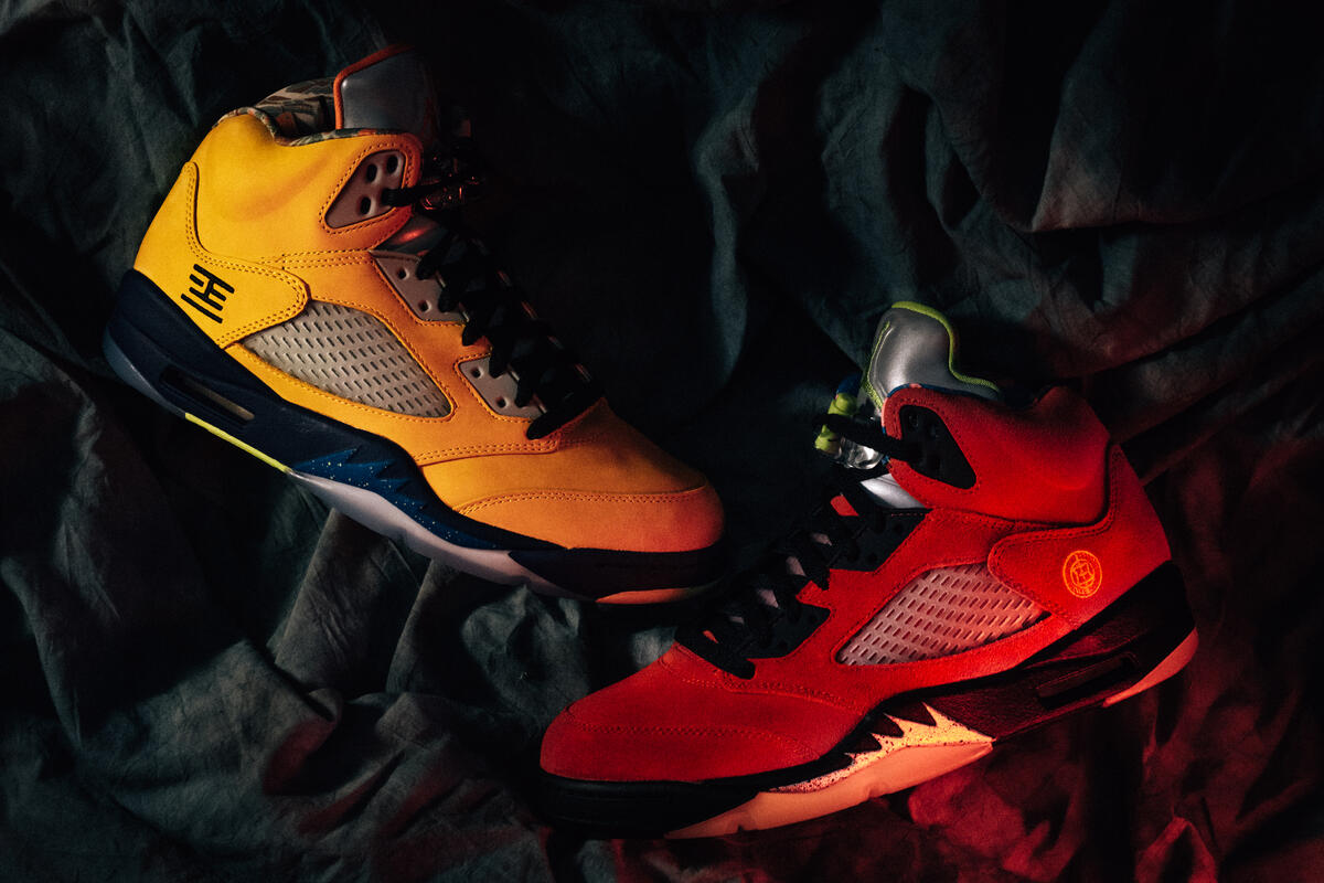 Nike Air Jordan 5 Retro SE - Varsity Maize / Solar Orange / Court Purple - Image 15