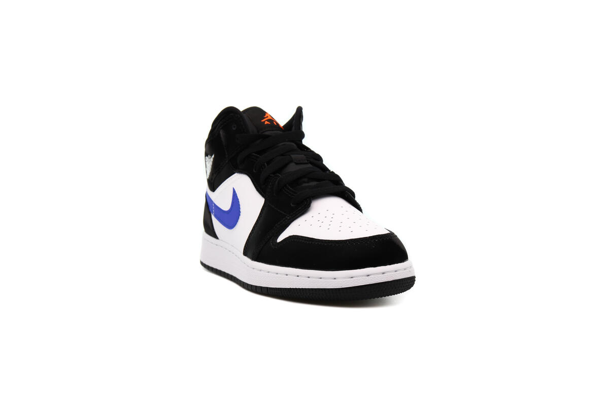 Air Jordan 1 Youth Mid 'Black Racer Blue' - Image 4