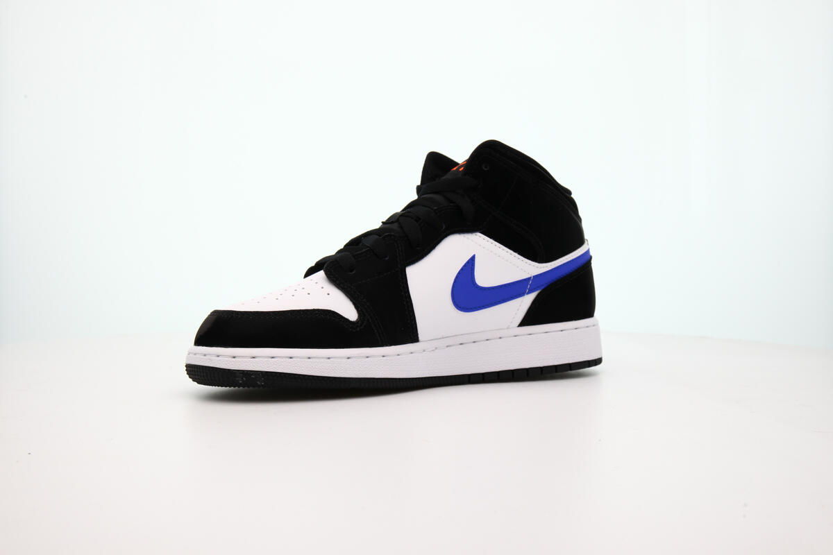 Air Jordan 1 Youth Mid 'Black Racer Blue' - Image 7