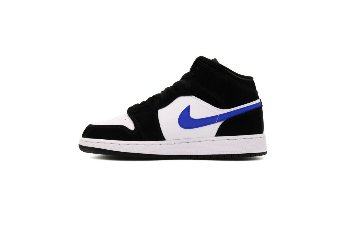 Air Jordan 1 Youth Mid 'Black Racer Blue' - Image 8