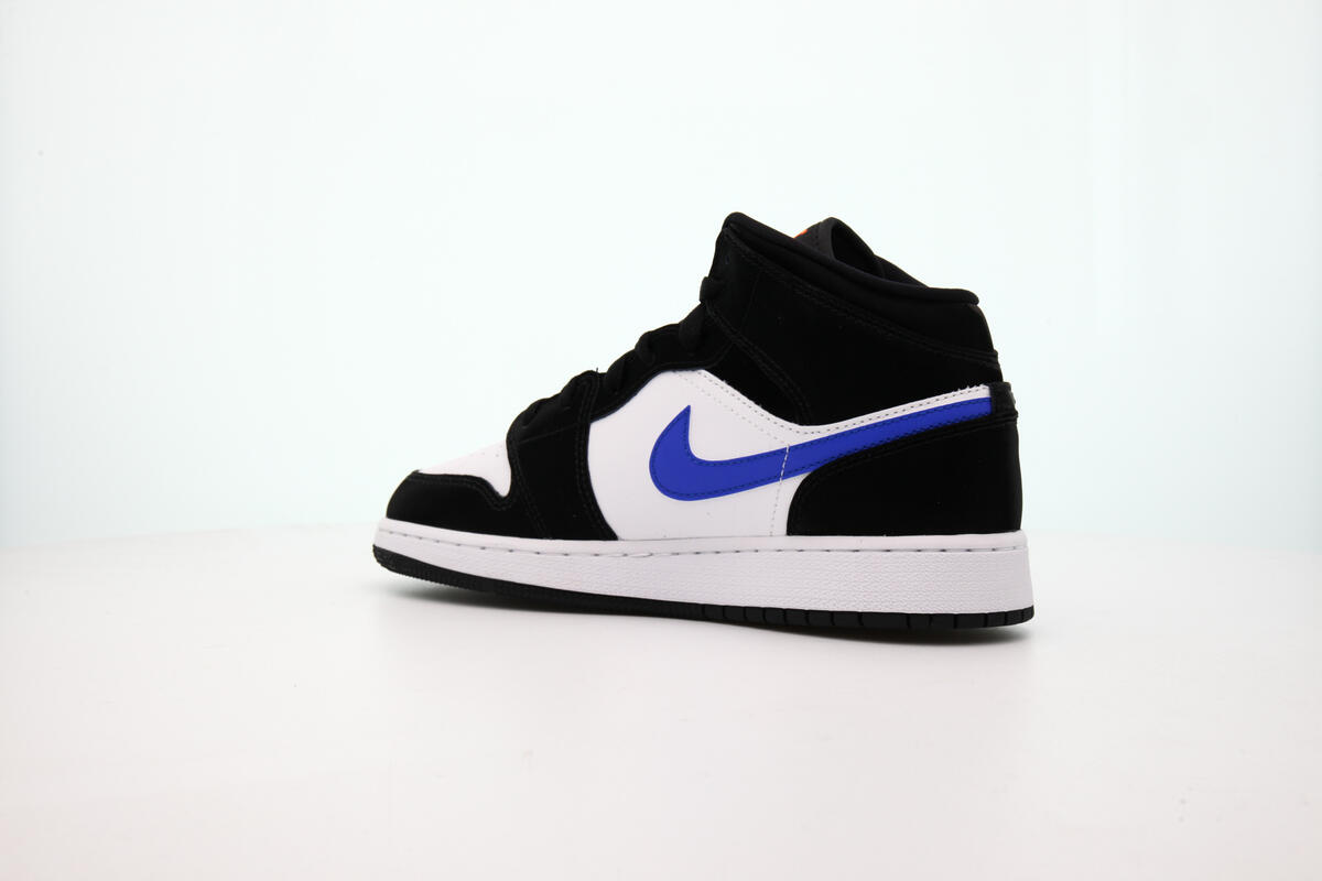 Air Jordan 1 Youth Mid 'Black Racer Blue' - Image 9