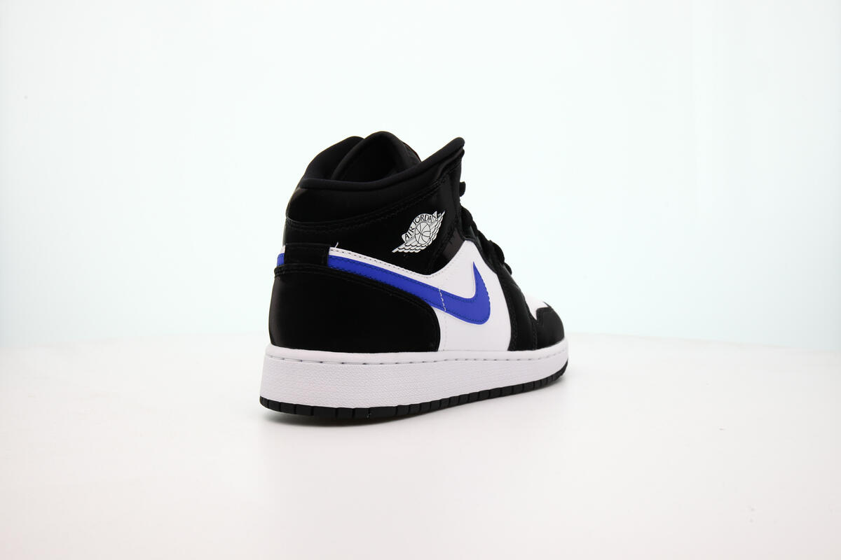 Air Jordan 1 Youth Mid 'Black Racer Blue' - Image 12