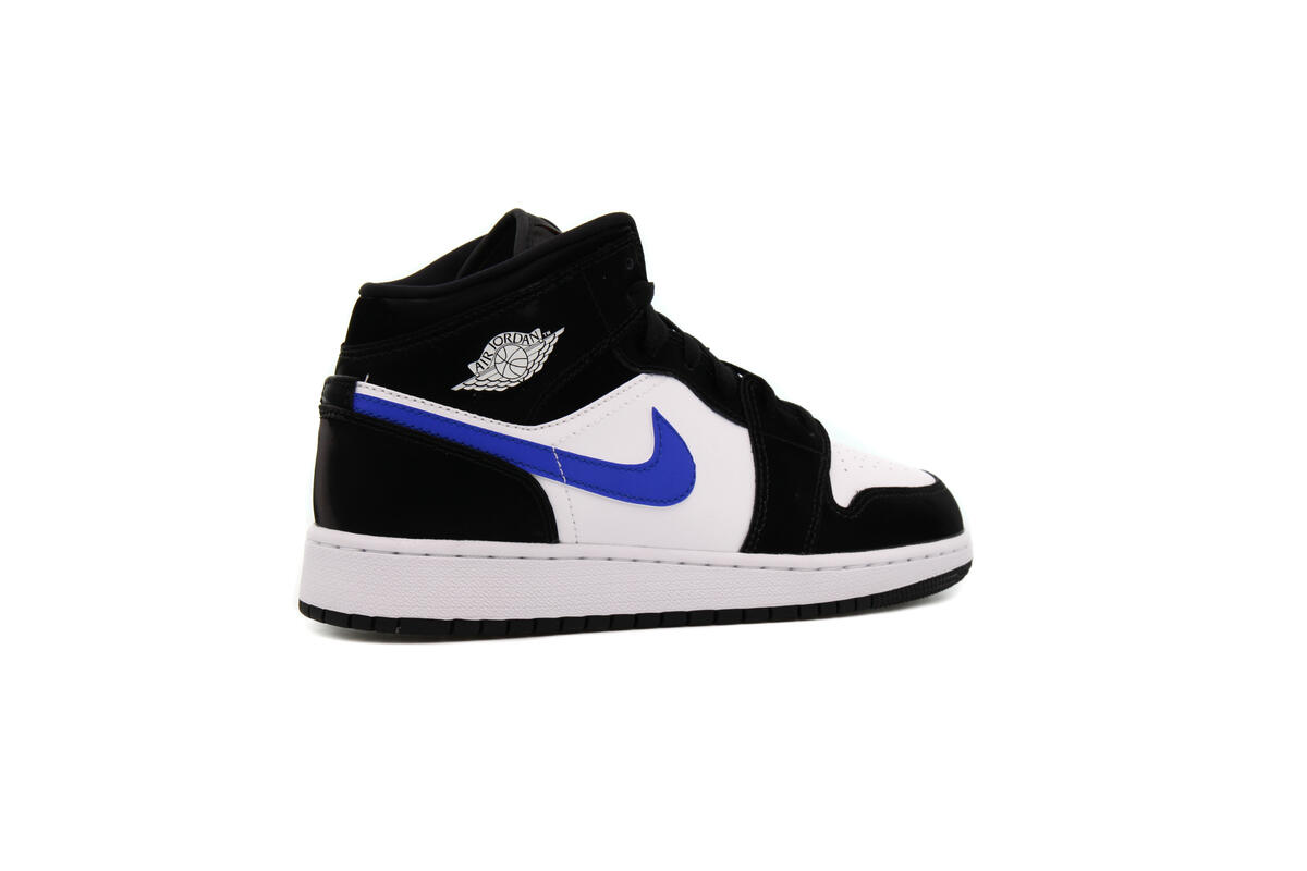 Air Jordan 1 Youth Mid 'Black Racer Blue' - Image 13