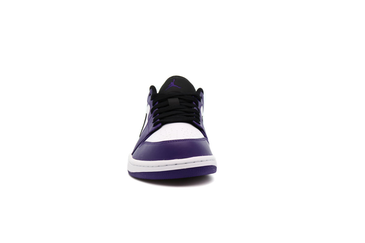 Jordan Mens Air 1 Low Court Purple - Court Purple/Black-White 553558 500 -  Size 8