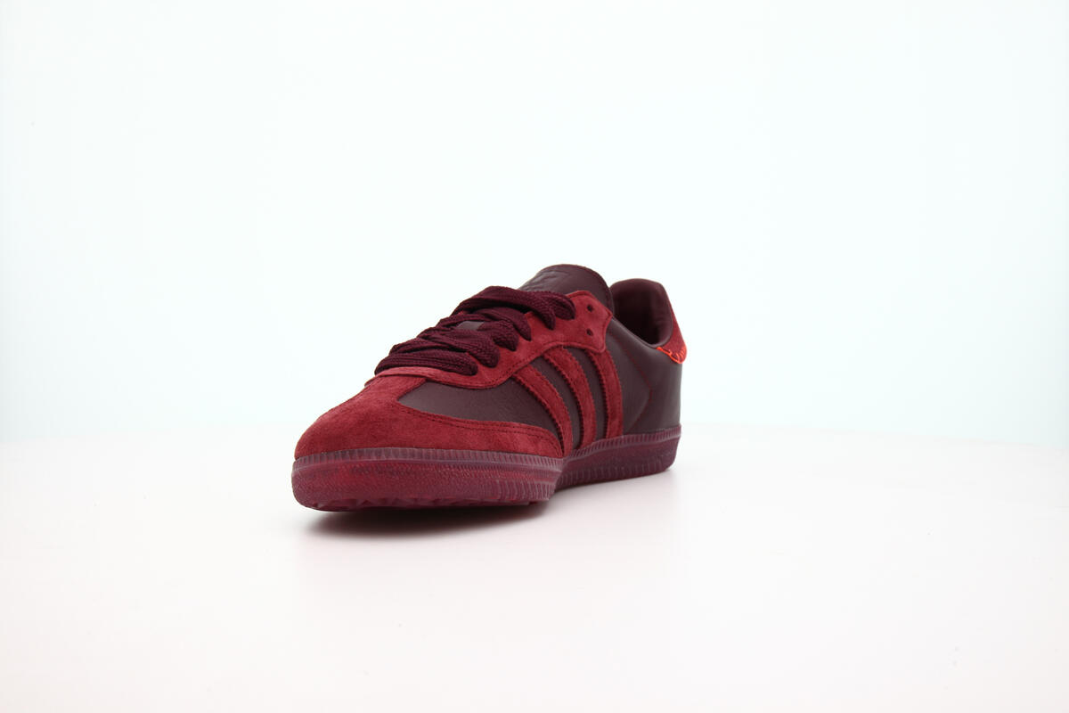 adidas Consortium x Jonah Hill Samba - Maroon / Noble Maroon / Ecru Tint - Image 6