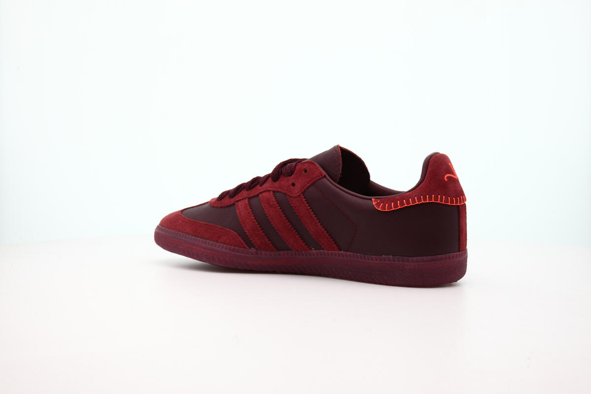 adidas Consortium x Jonah Hill Samba - Maroon / Noble Maroon / Ecru Tint - Image 9
