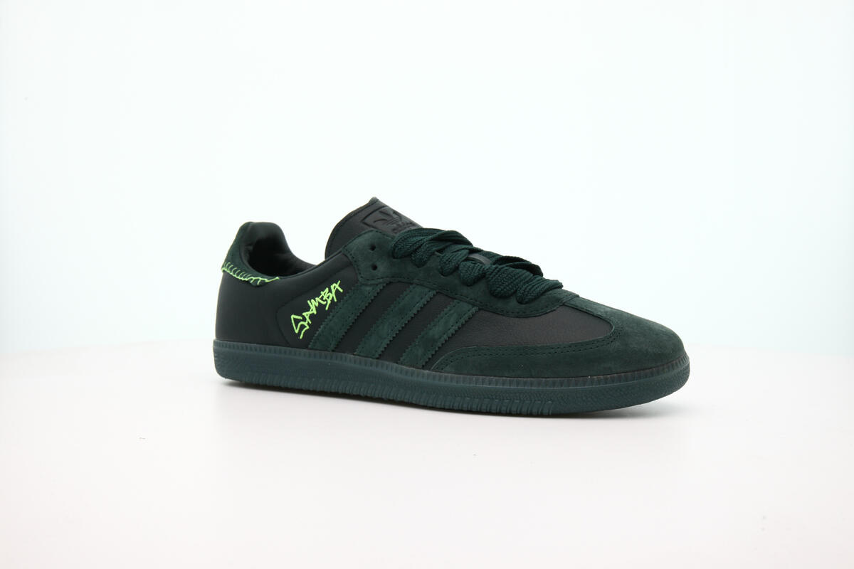 Adidas Mens Jonah Hill Samba 'Green Night' Shoes - Image 3