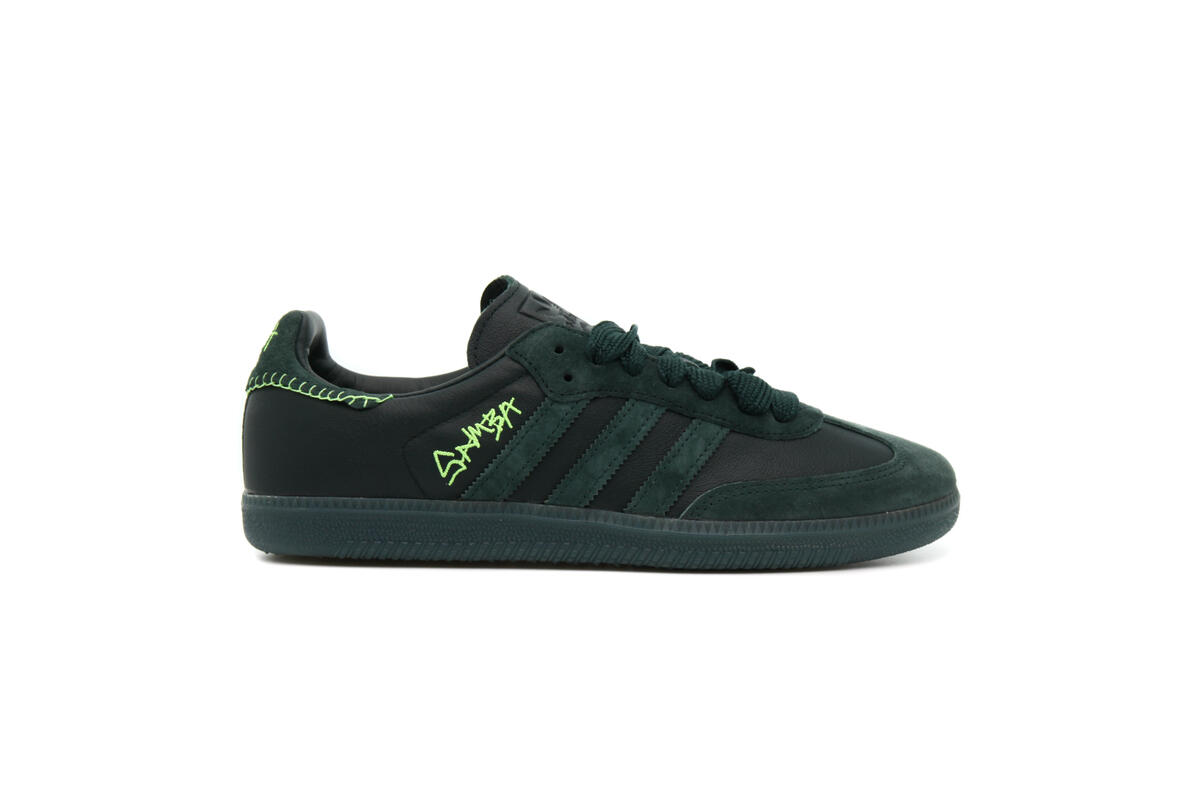 Adidas Mens Jonah Hill Samba 'Green Night' Shoes - Image 2