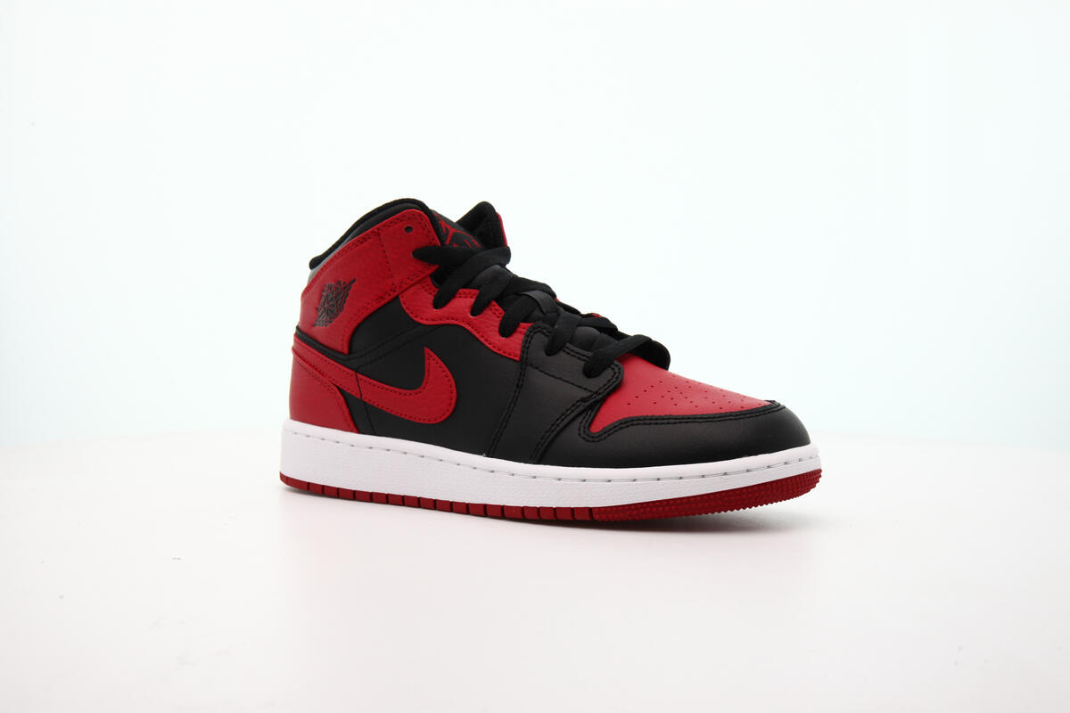 Air Jordan 1 Mid 'Banned' GS Shoes - Image 8