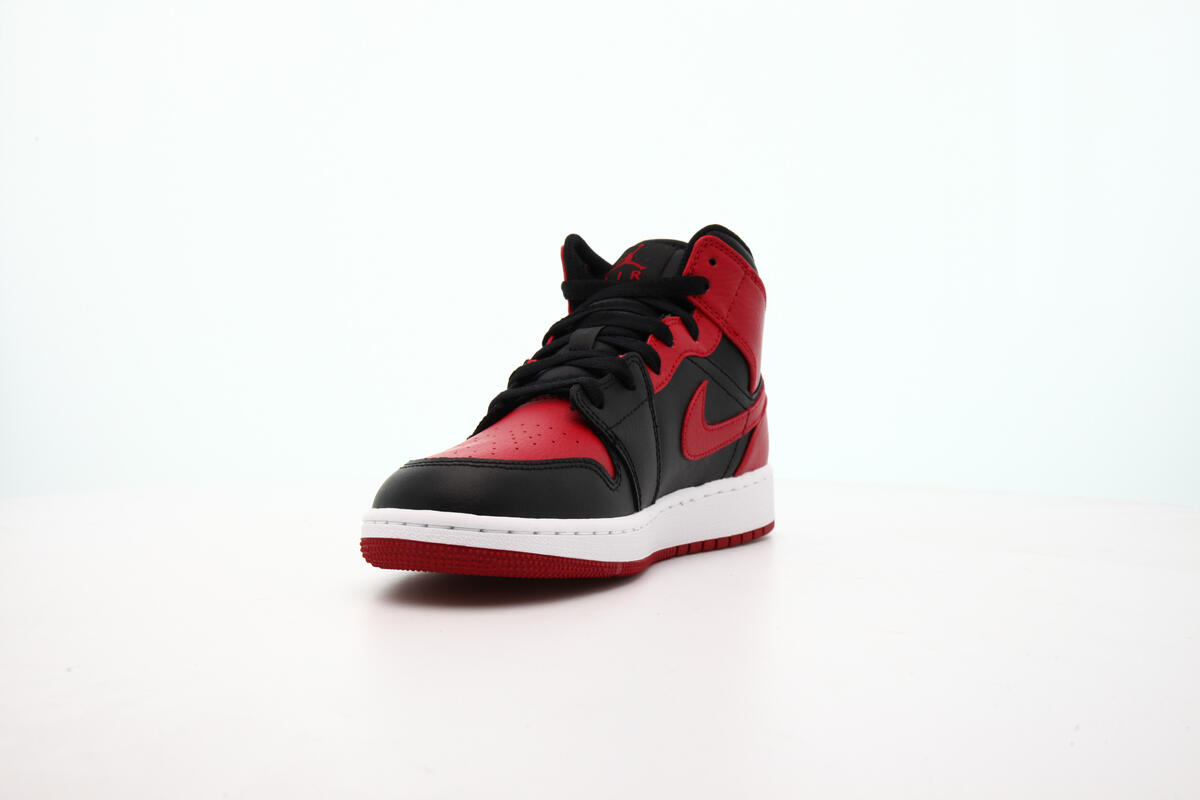 Air Jordan 1 Mid 'Banned' GS Shoes - Image 11