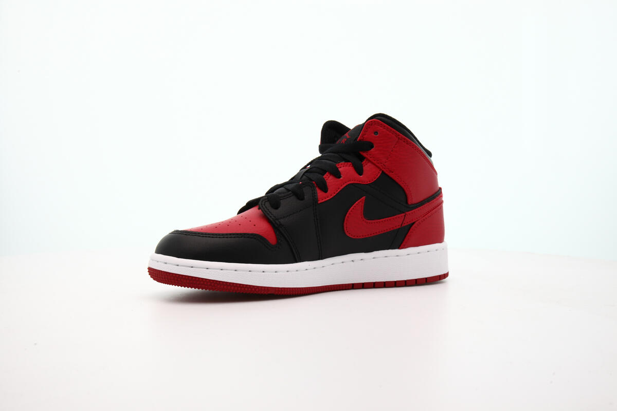 Air Jordan 1 Mid 'Banned' GS Shoes - Image 12