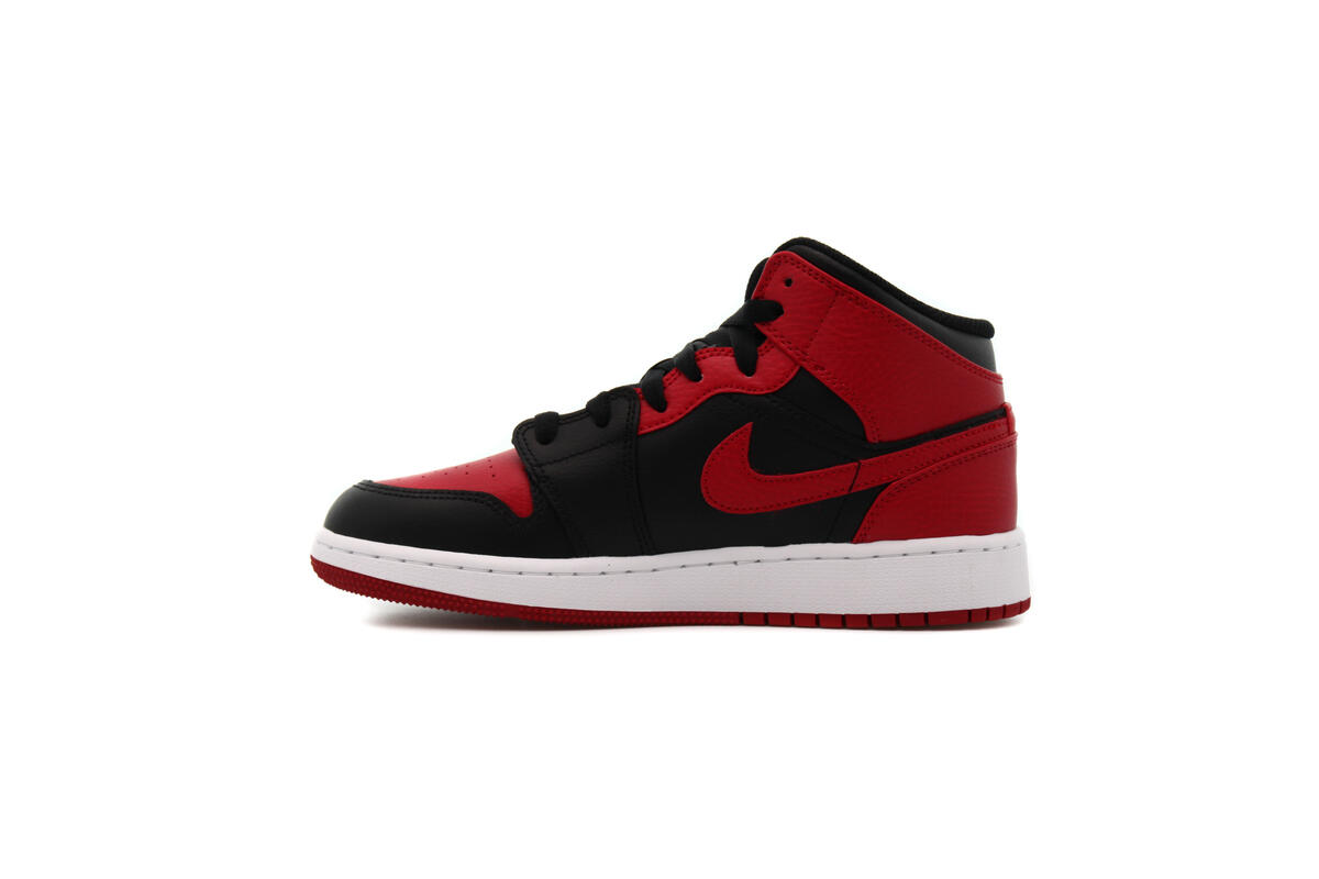 Air Jordan 1 Mid 'Banned' GS Shoes - Image 13