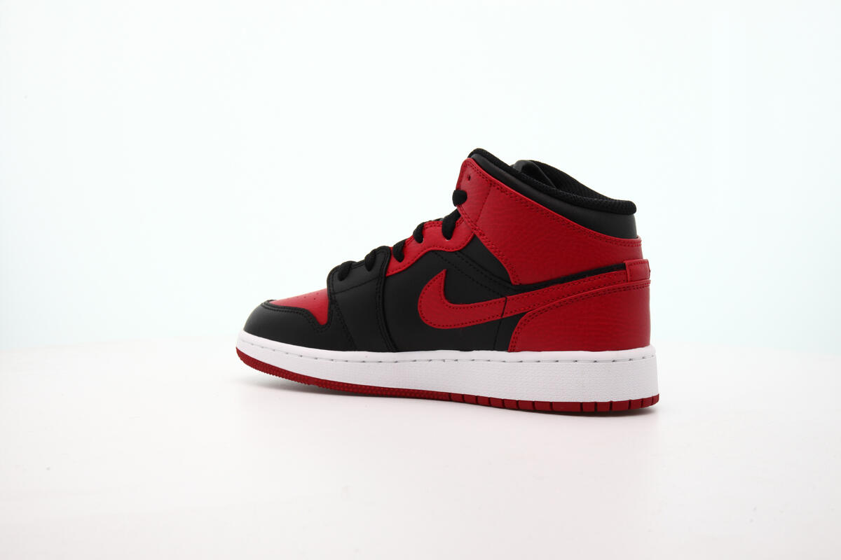 Air Jordan 1 Mid 'Banned' GS Shoes - Image 14