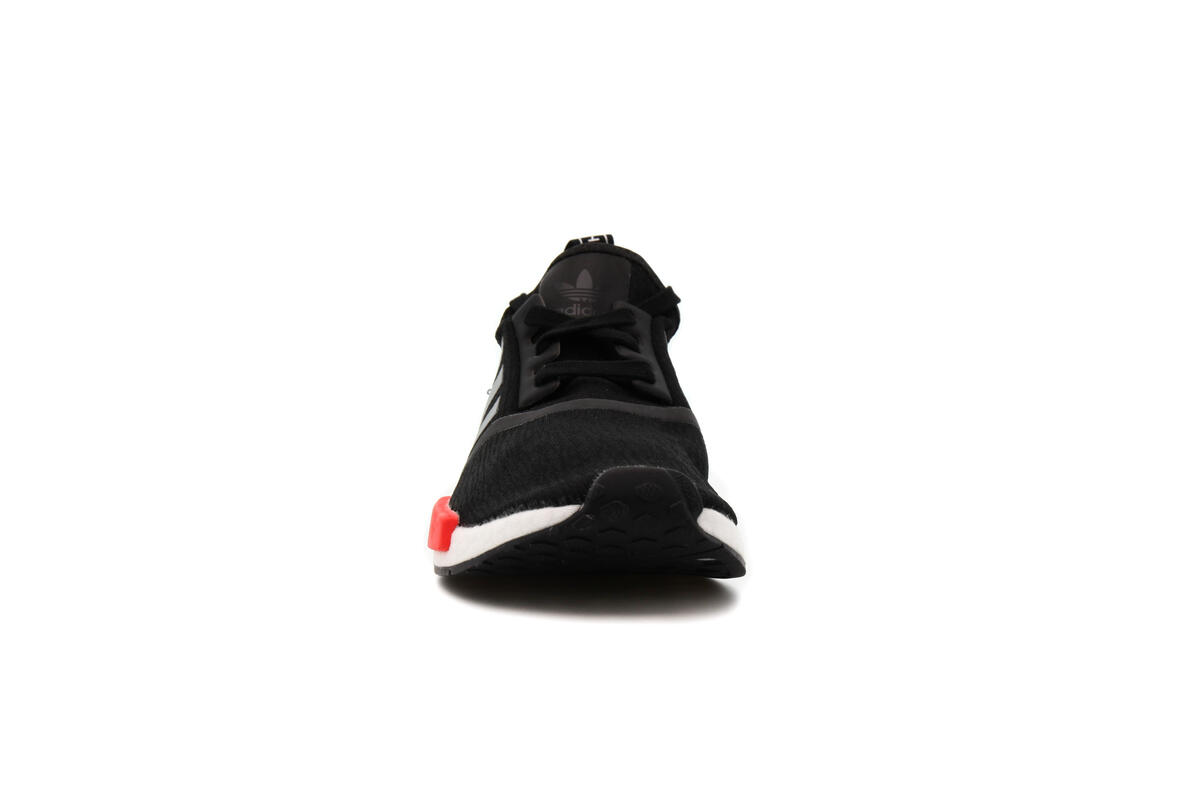 Adidas NMD R1 Black / Platinum / Solar Red - Image 5