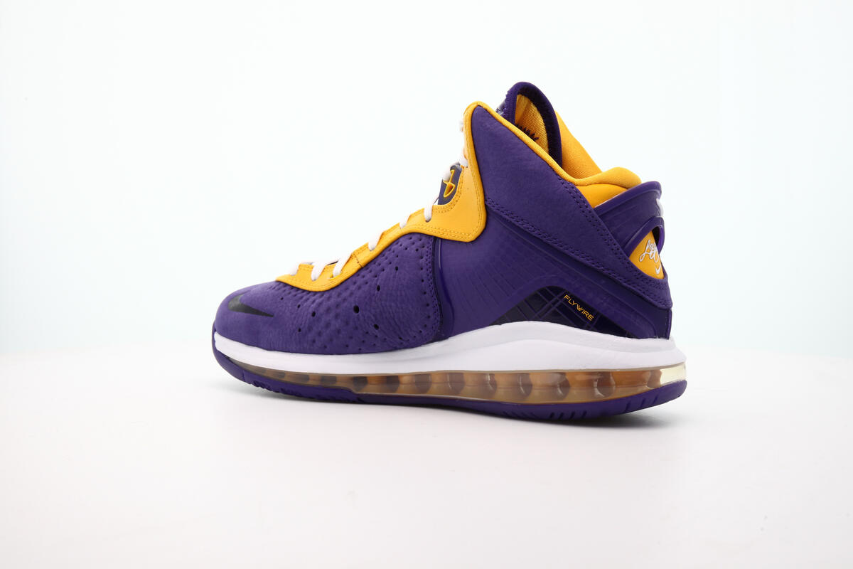 New Nike Lebron 8 QS LA Lakers Court Purple University Gold Mens