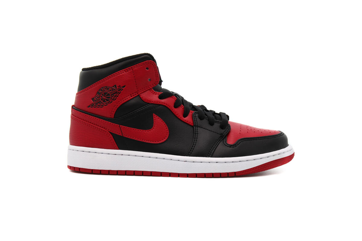 Air Jordan 1 Mid Black / University Red - Image 5