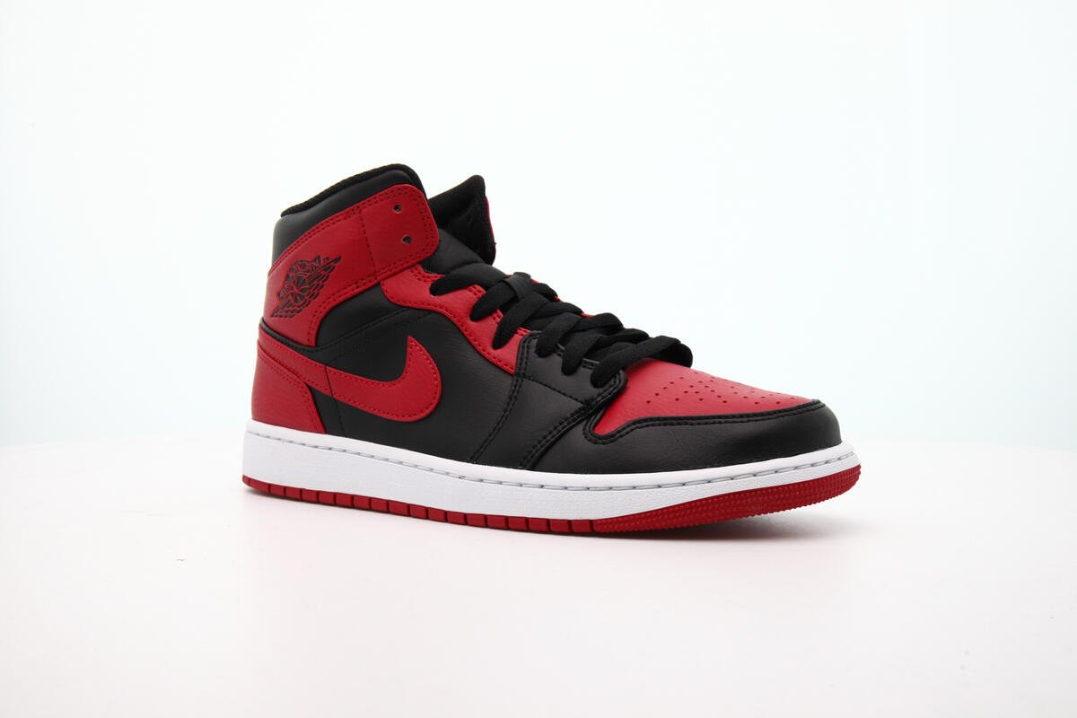 Air Jordan 1 Mid Black / University Red - Image 6