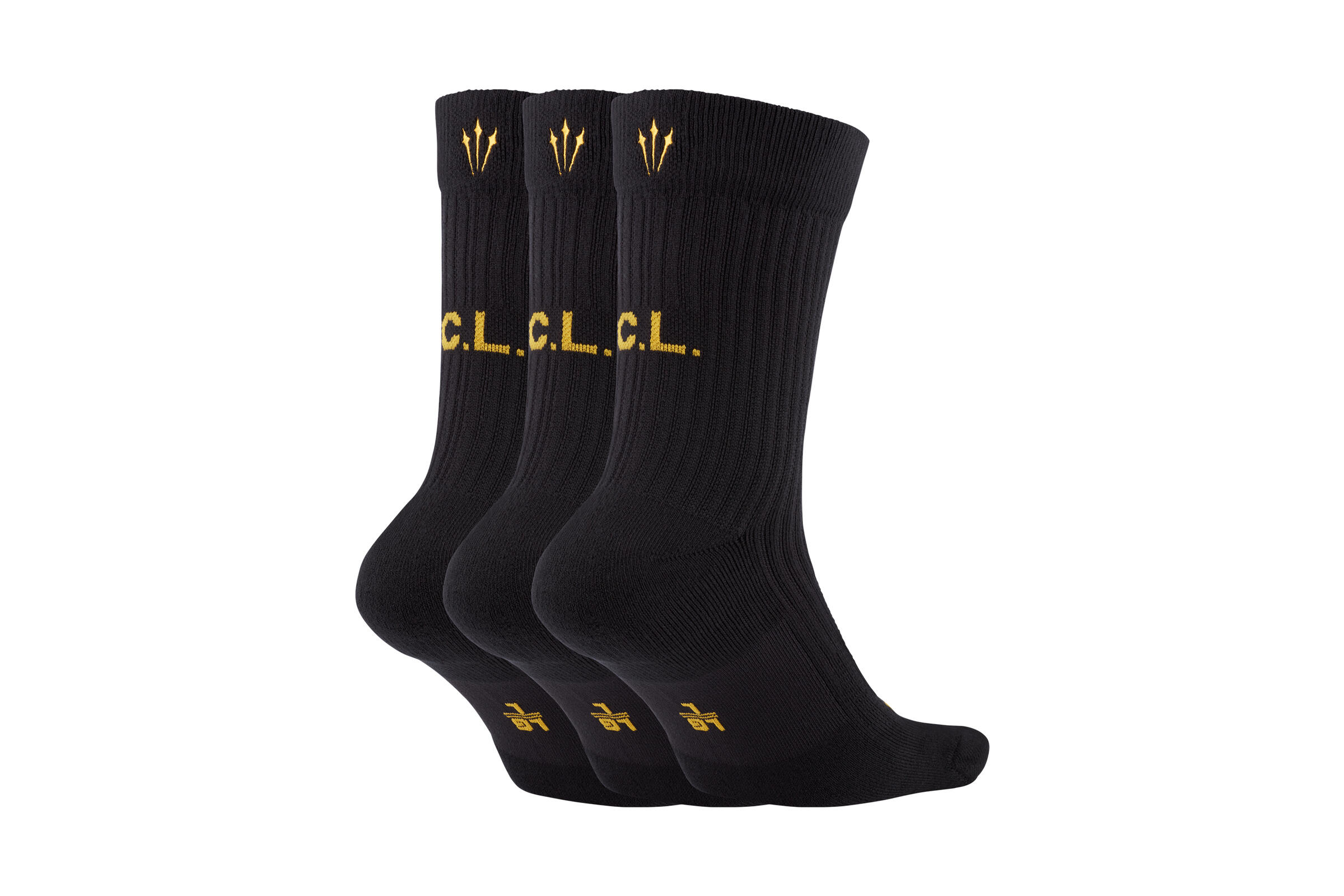 black and gold socks nike