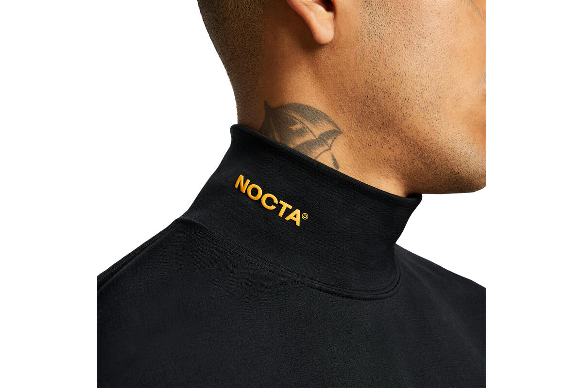 Nike Nocta LONG-Sleeve MOCK NECK TOP Black - Image 9