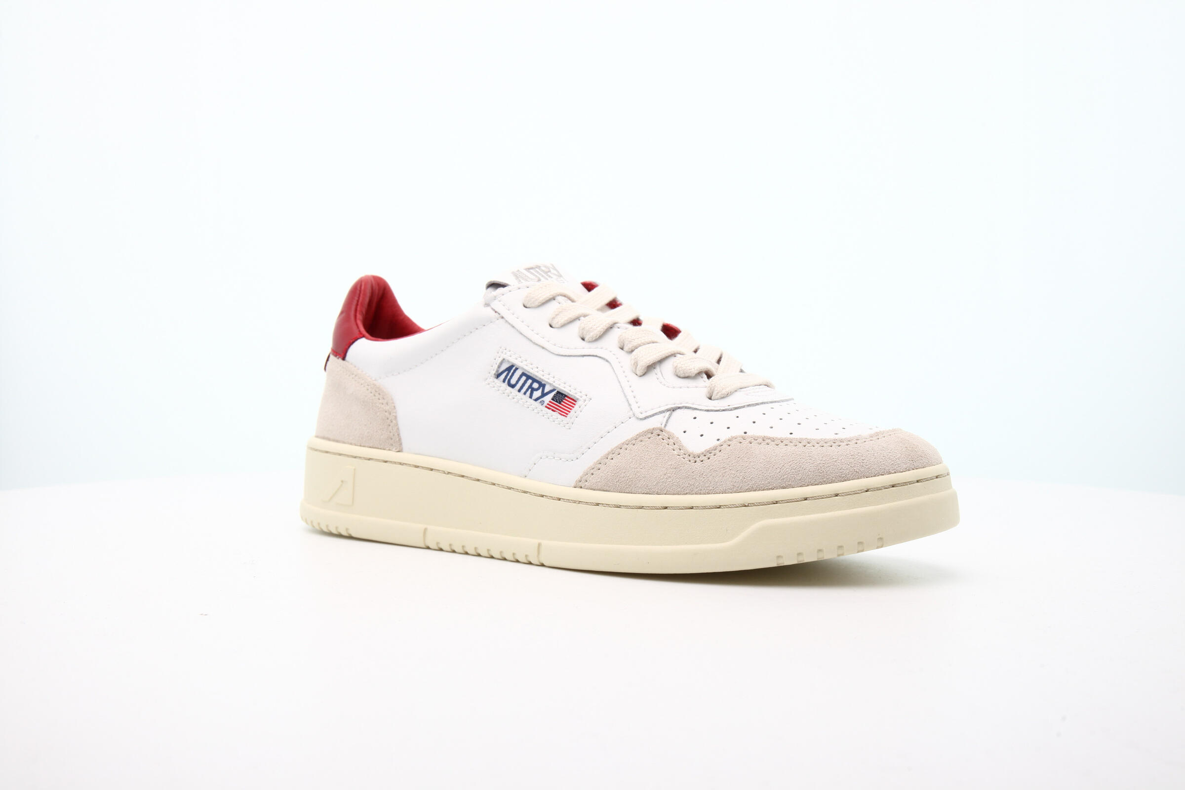 Autry Action Shoes MEDALIST LOW "LEAT RED"