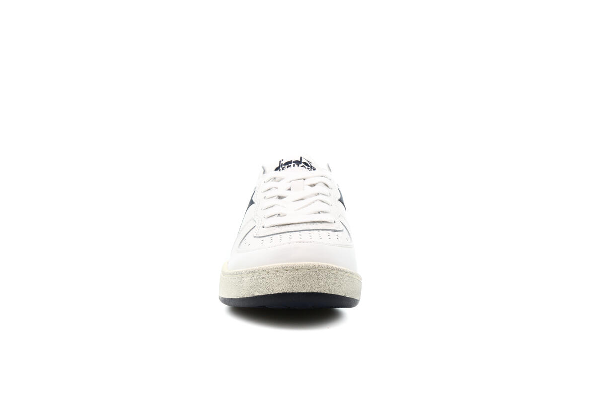 Diadora Mi Basket Row Cut White / Blue - Image 5