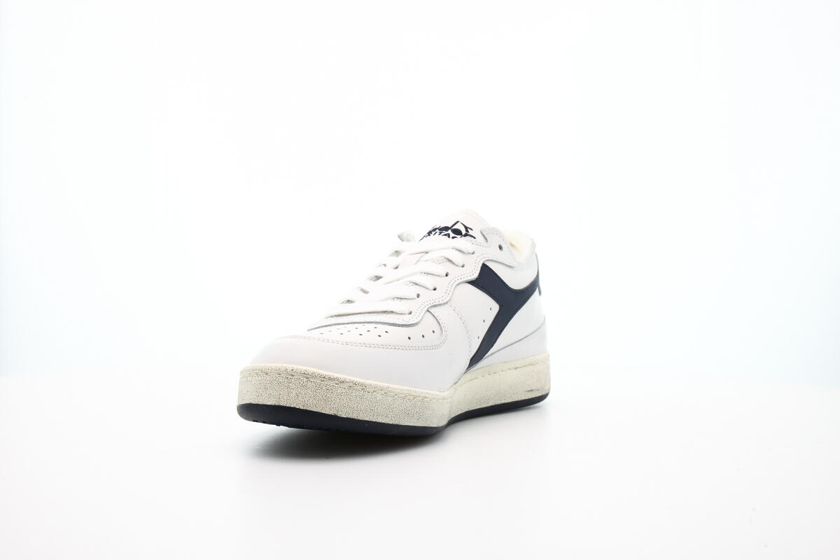 Diadora Mi Basket Row Cut White / Blue - Image 6