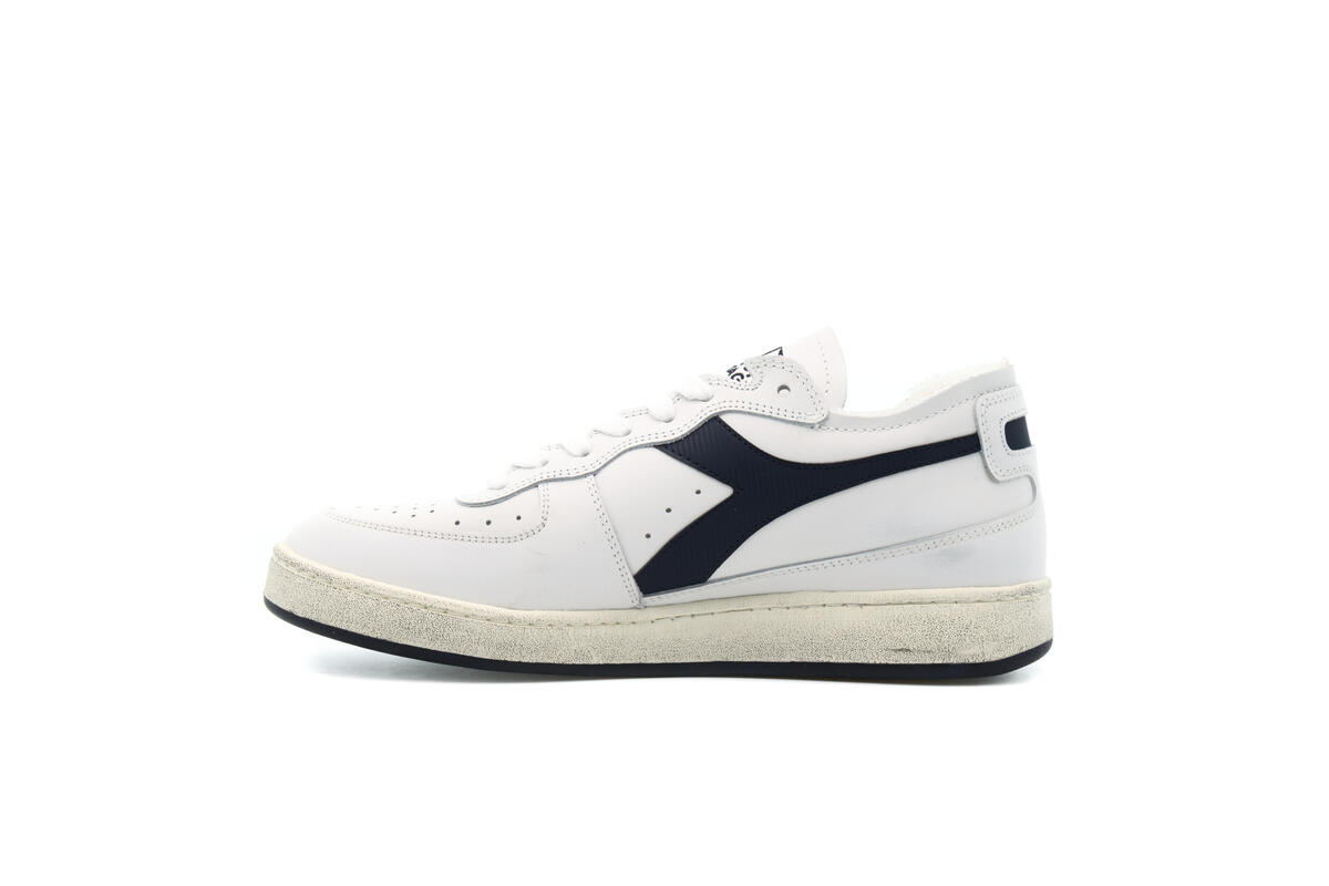 Diadora Mi Basket Row Cut White / Blue - Image 8