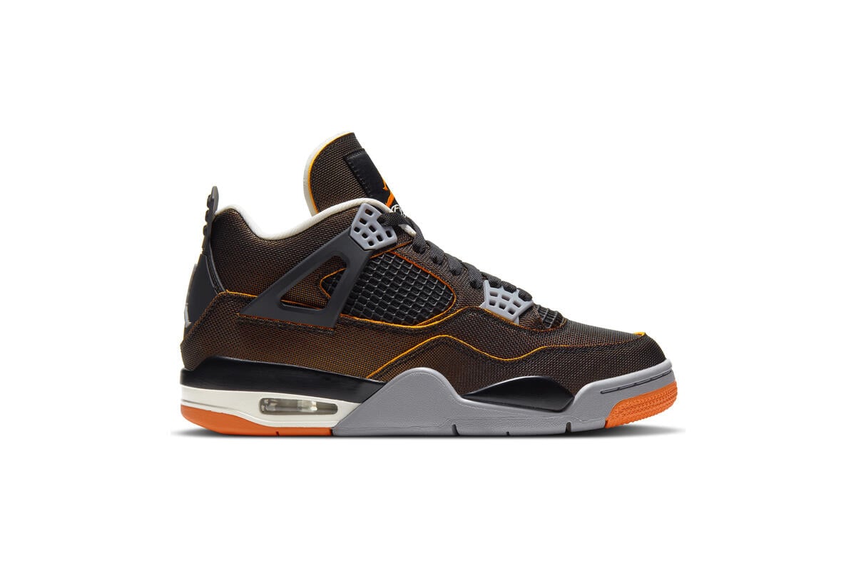 Air Jordan 4 Retro SE 'Sail / Black - Starfish - LT Smoke Grey' (Women's) - Image 16
