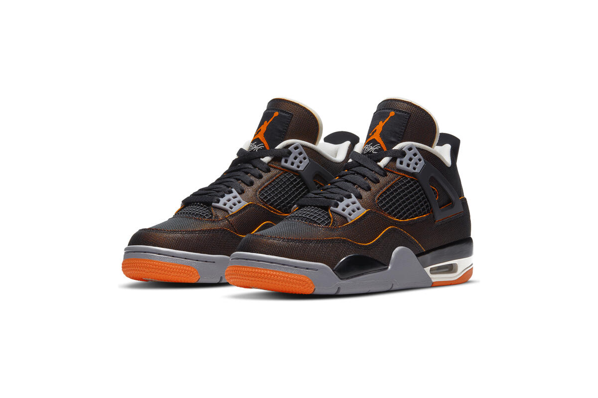 Air Jordan 4 Retro SE 'Sail / Black - Starfish - LT Smoke Grey' (Women's) - Image 17