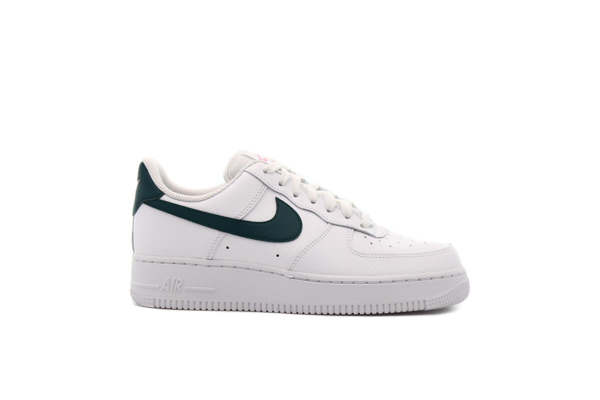 Nike WMNS Air Force 1 - White / Dark Teal Green / Sunset Pulse - Image 7