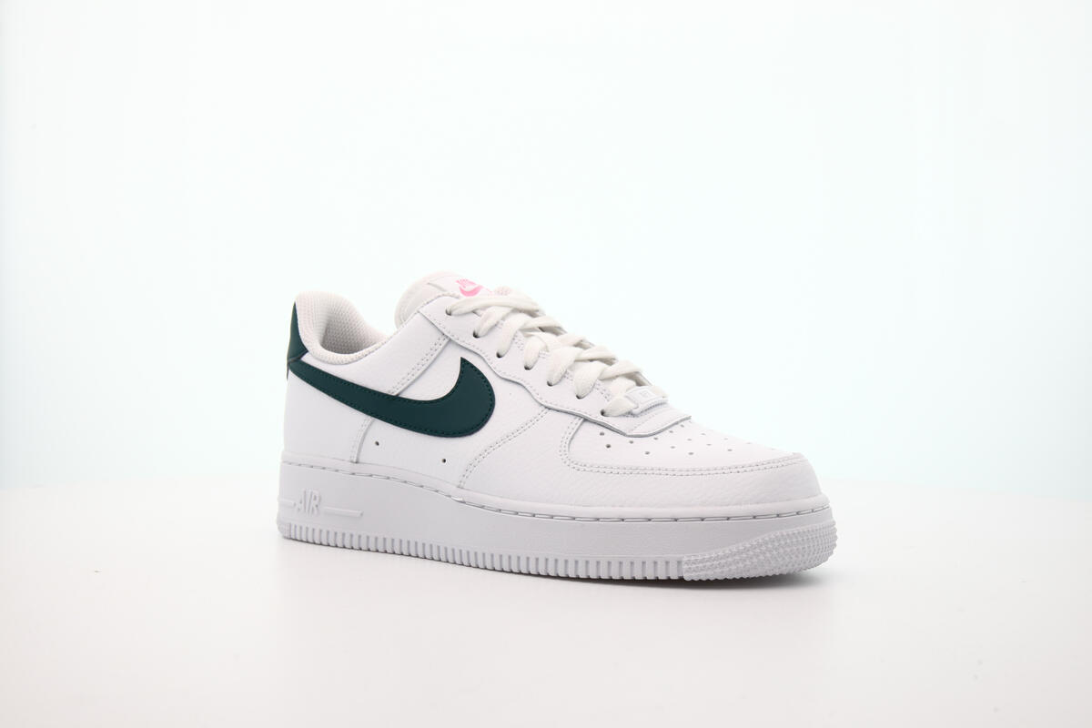 Nike WMNS Air Force 1 - White / Dark Teal Green / Sunset Pulse - Image 8