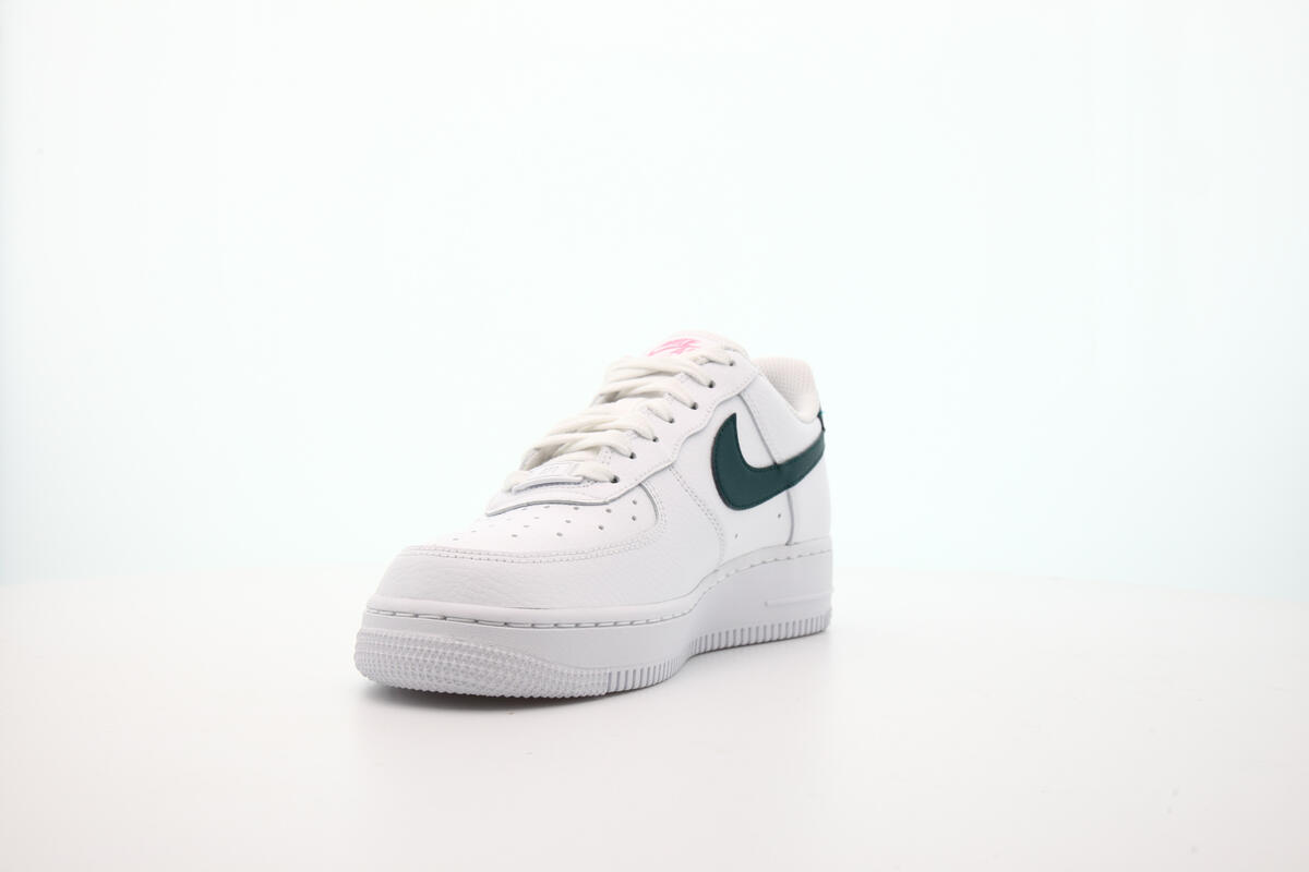 Nike WMNS Air Force 1 - White / Dark Teal Green / Sunset Pulse - Image 11