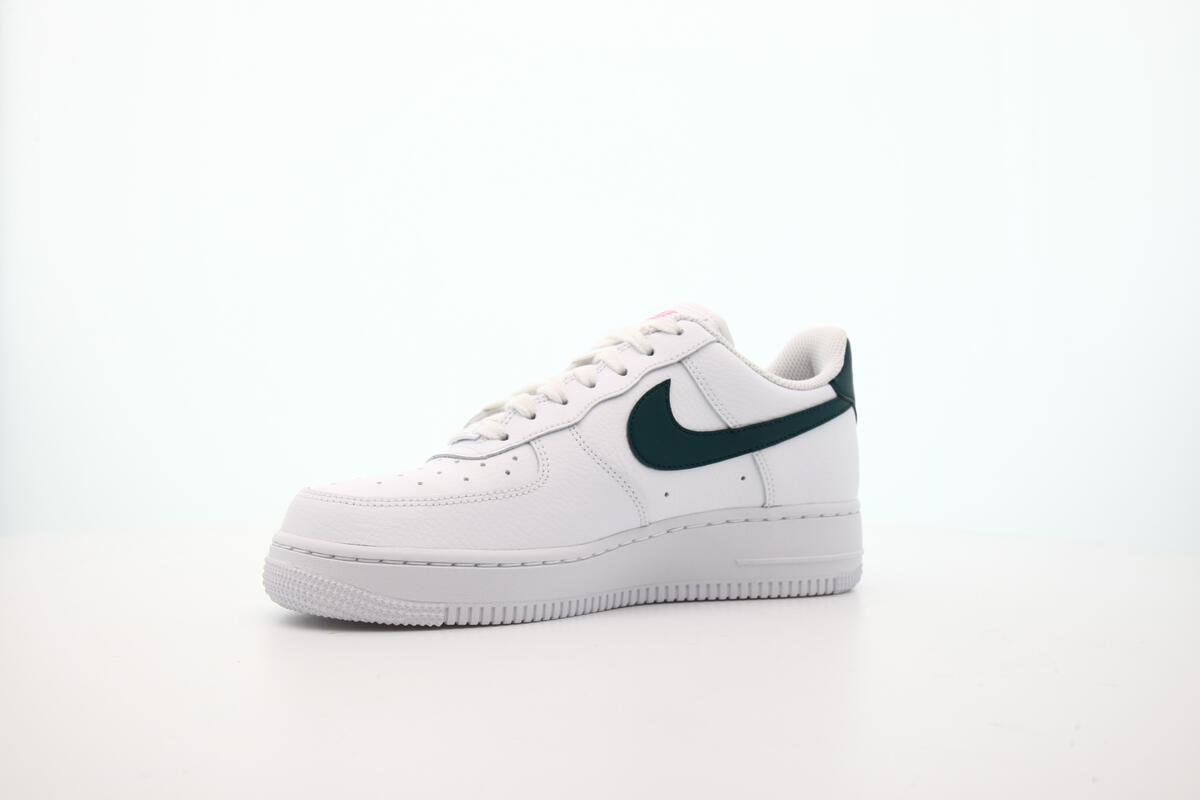 Nike WMNS Air Force 1 - White / Dark Teal Green / Sunset Pulse - Image 12