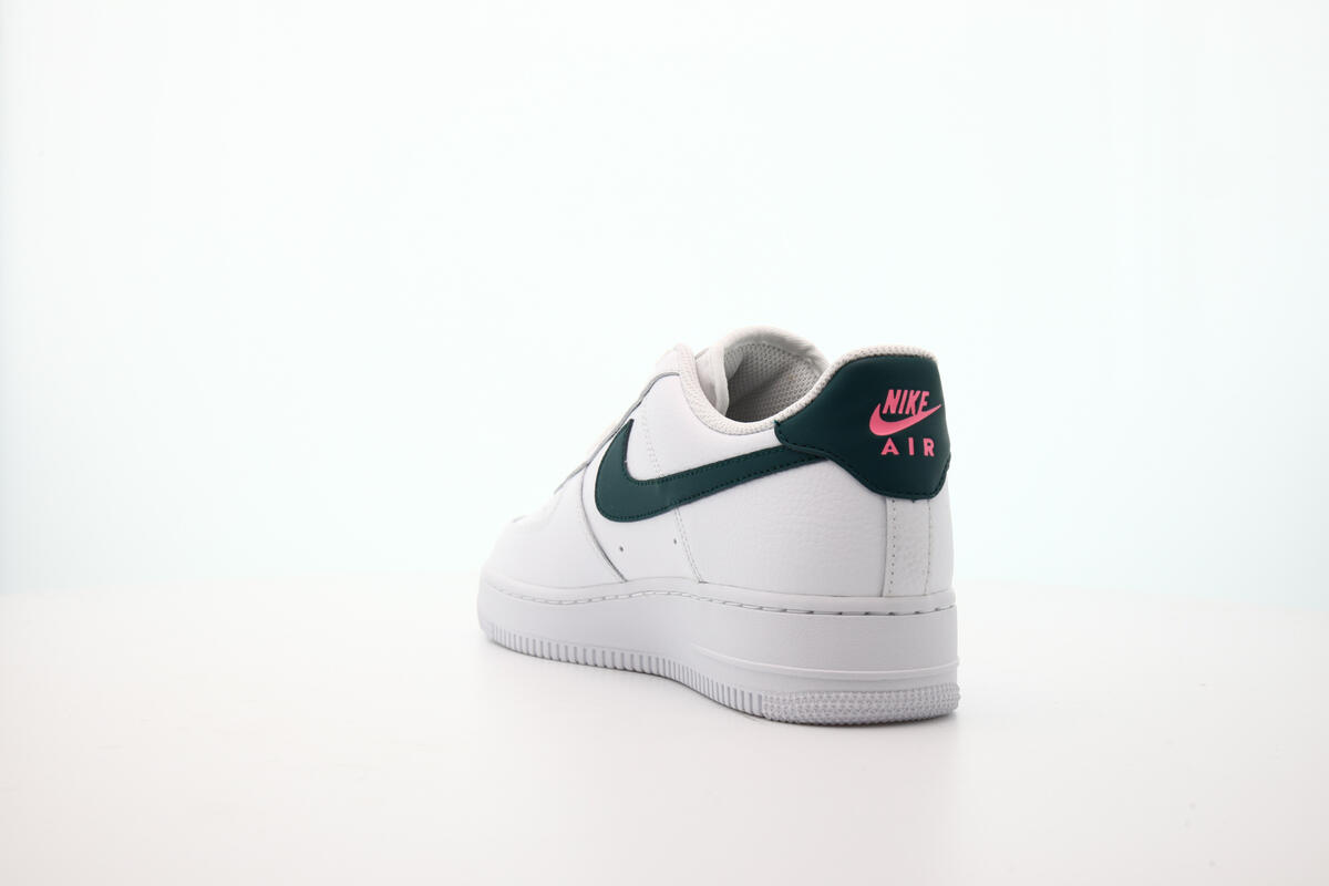 Nike WMNS Air Force 1 - White / Dark Teal Green / Sunset Pulse - Image 15