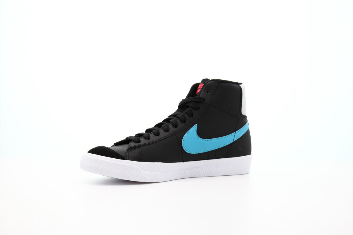 Nike Blazer Mid '77 Leather GS Black - Image 7