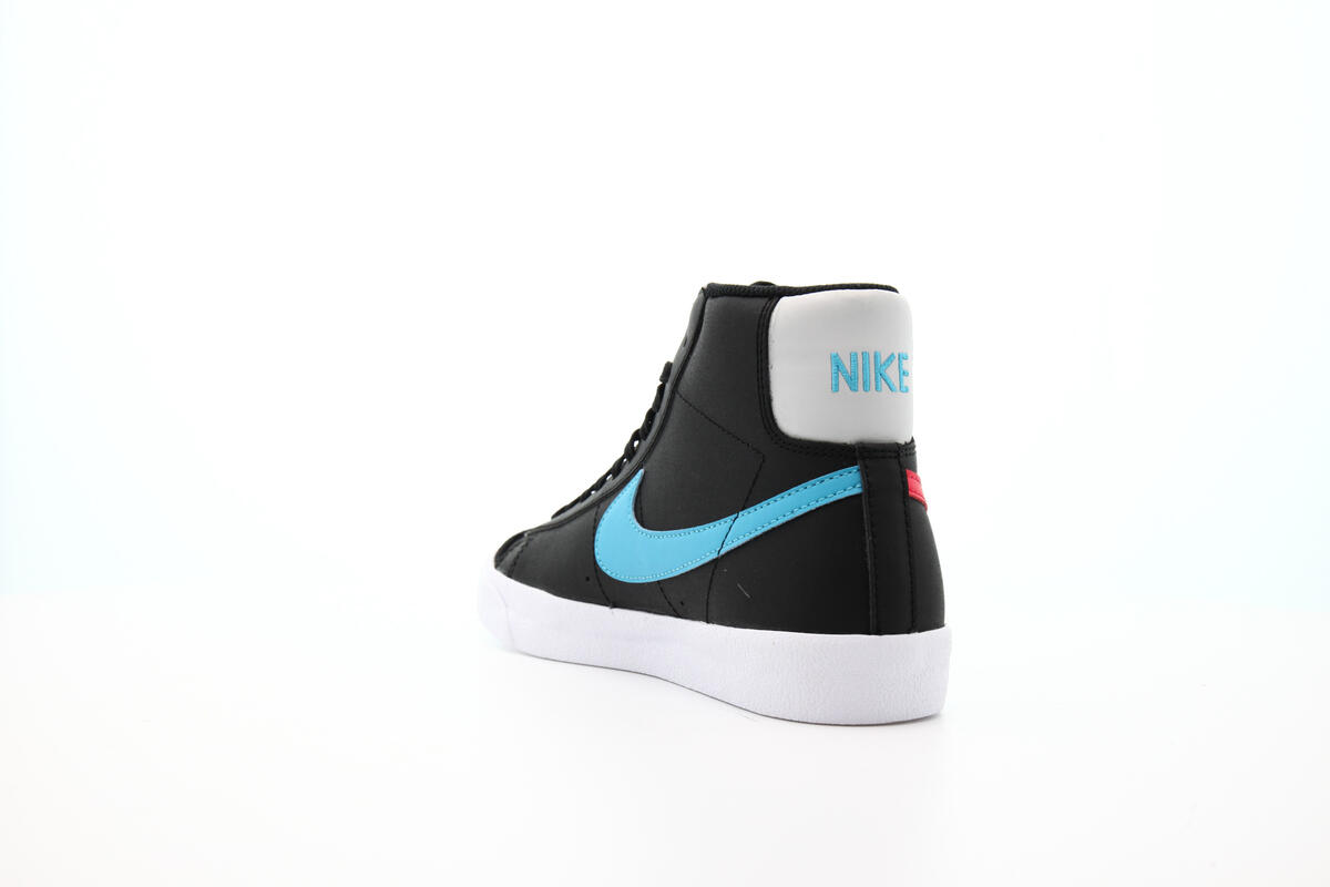Nike Blazer Mid '77 Leather GS Black - Image 10
