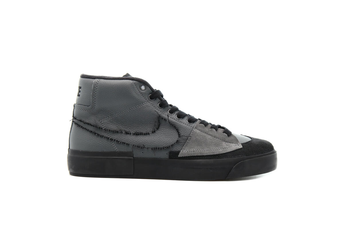 Nike SB Mens Zoom Blazer Mid Edge 'Iron Grey' Shoes - Image 2