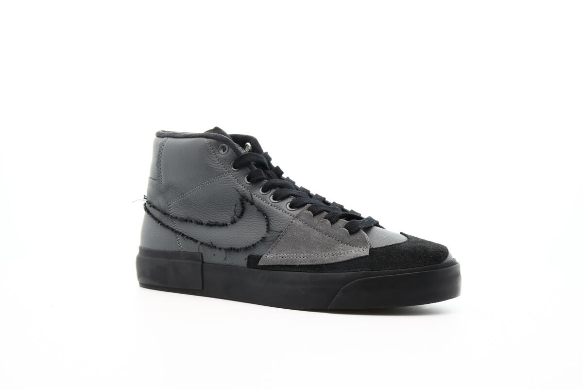 Nike SB Mens Zoom Blazer Mid Edge 'Iron Grey' Shoes - Image 3