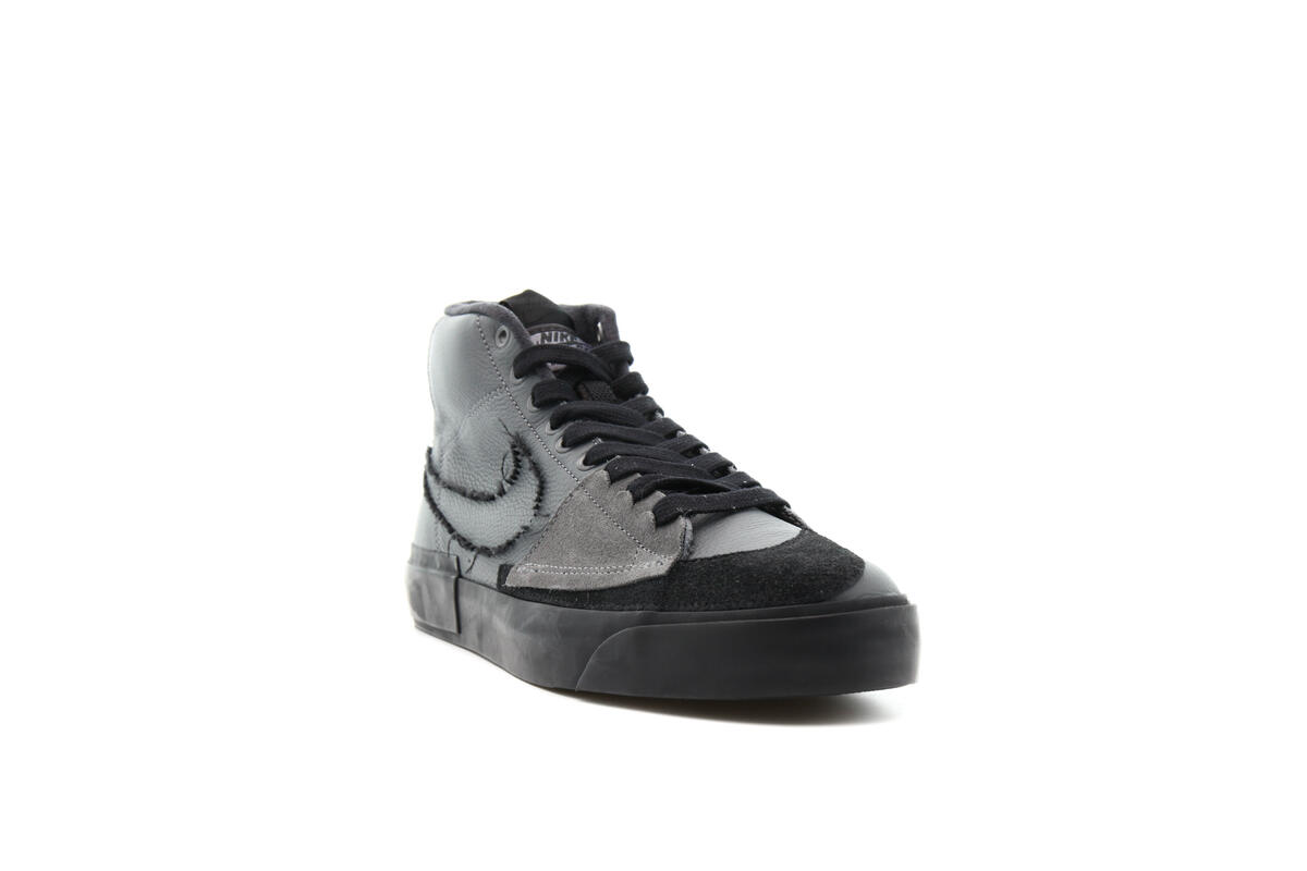 Nike SB Mens Zoom Blazer Mid Edge 'Iron Grey' Shoes - Image 4