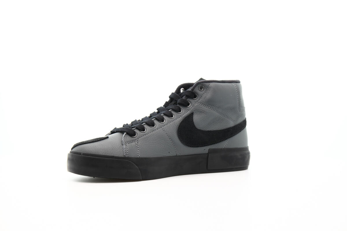 Nike SB Mens Zoom Blazer Mid Edge 'Iron Grey' Shoes - Image 7